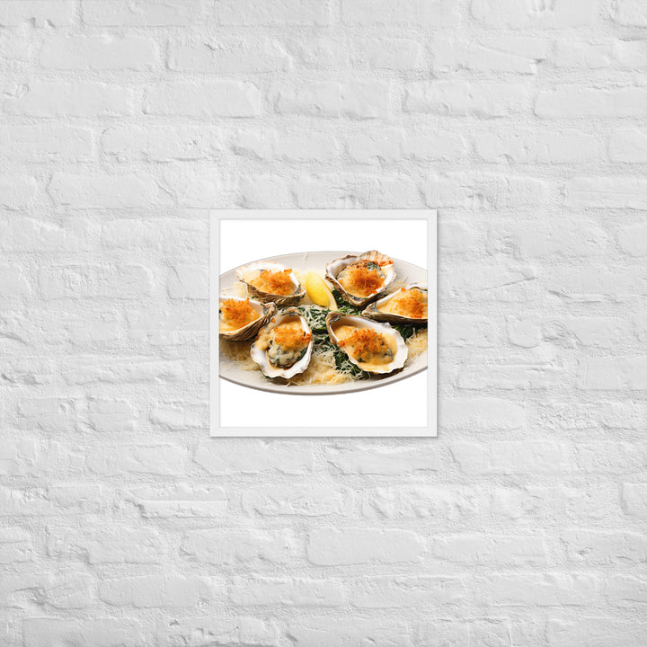 Oysters Rockefeller Framed poster 🤤 from Yumify.AI