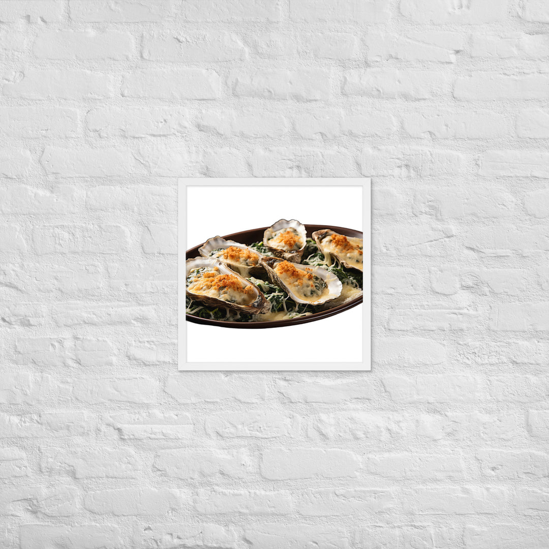 Oysters Rockefeller Framed poster 🤤 from Yumify.AI