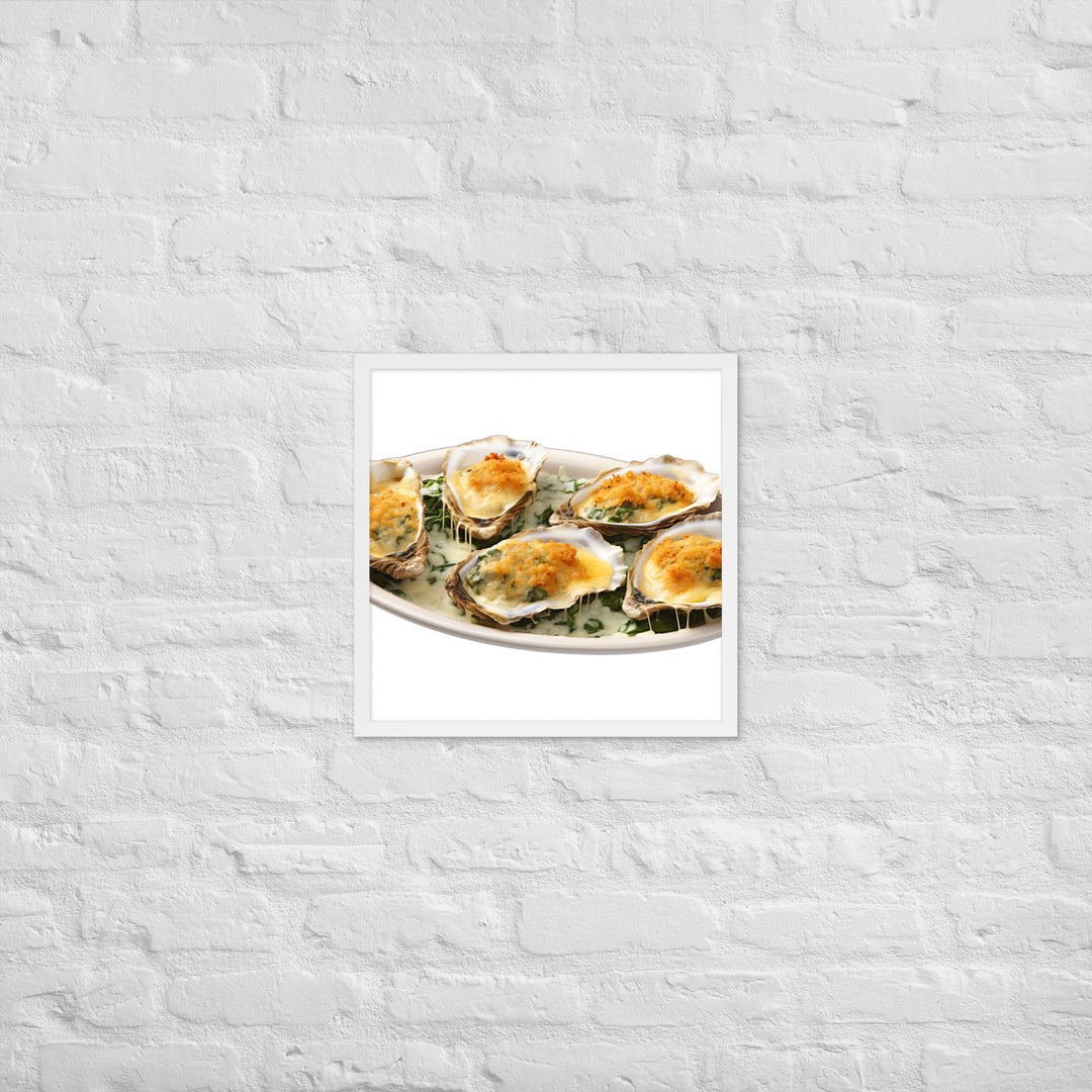 Oysters Rockefeller Framed poster 🤤 from Yumify.AI