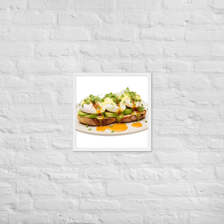 Avocado Eggs Benedict Framed poster 🤤 from Yumify.AI