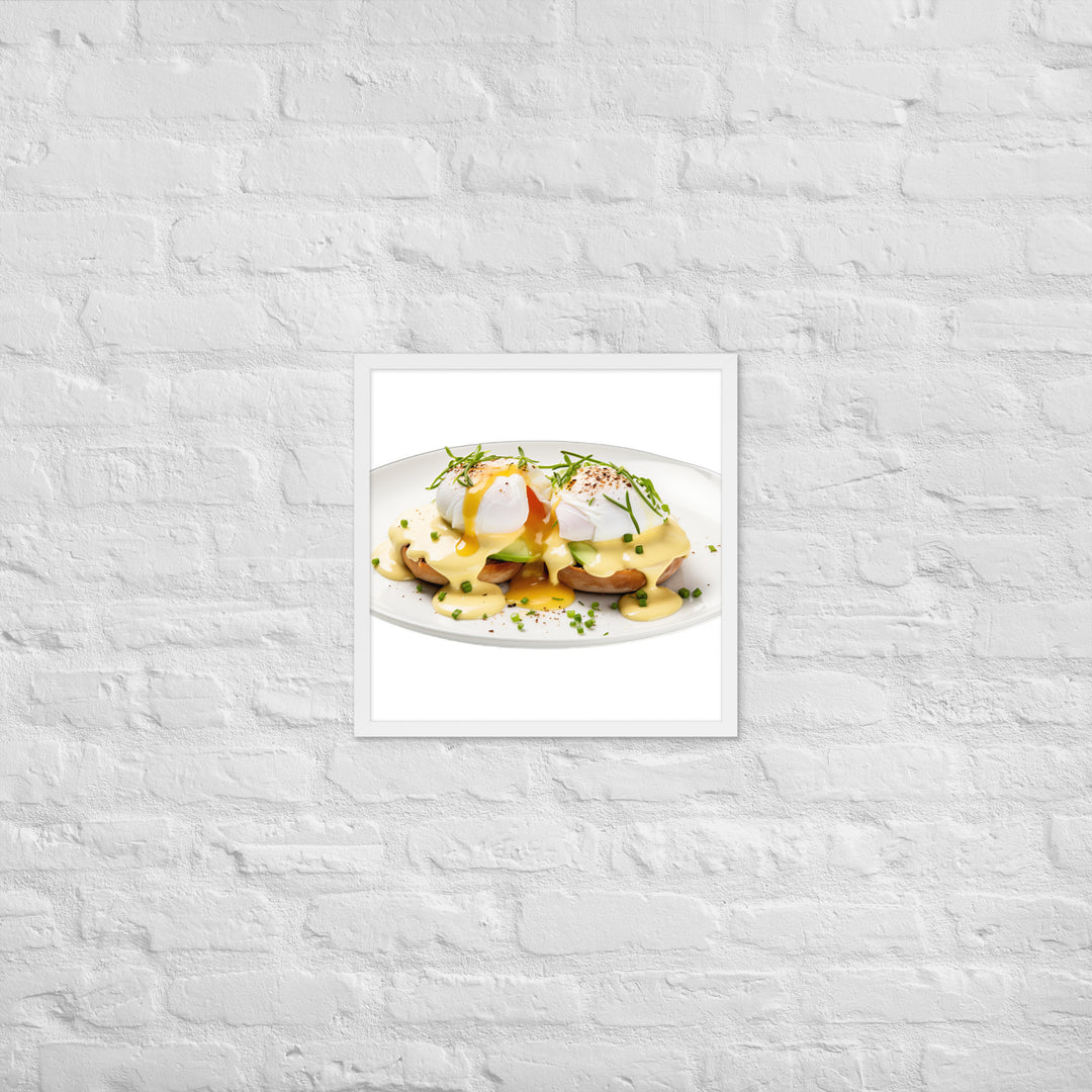 Avocado Eggs Benedict Framed poster 🤤 from Yumify.AI