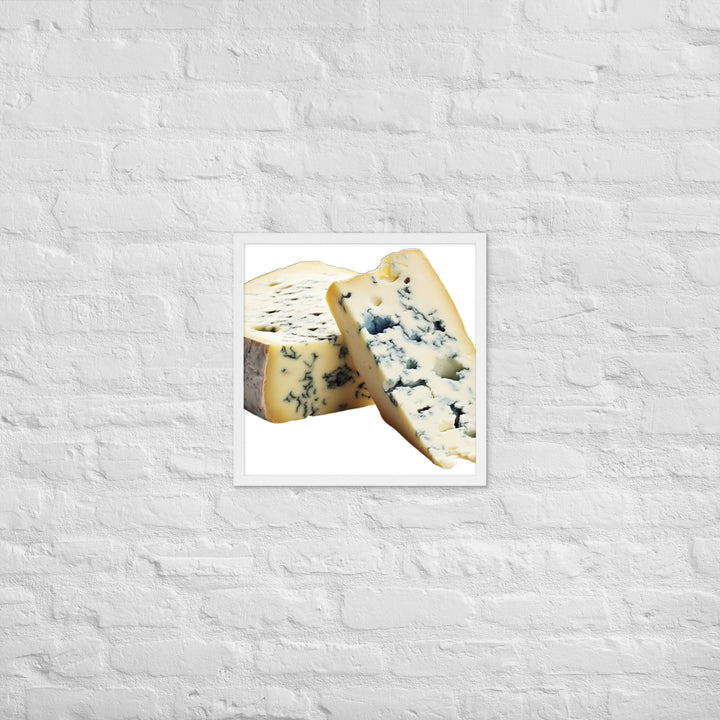 Blue Veins in Gorgonzola Framed poster 🤤 from Yumify.AI