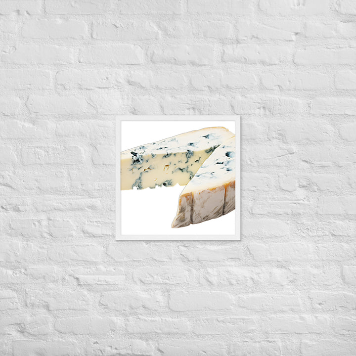 Blue Veins in Gorgonzola Framed poster 🤤 from Yumify.AI