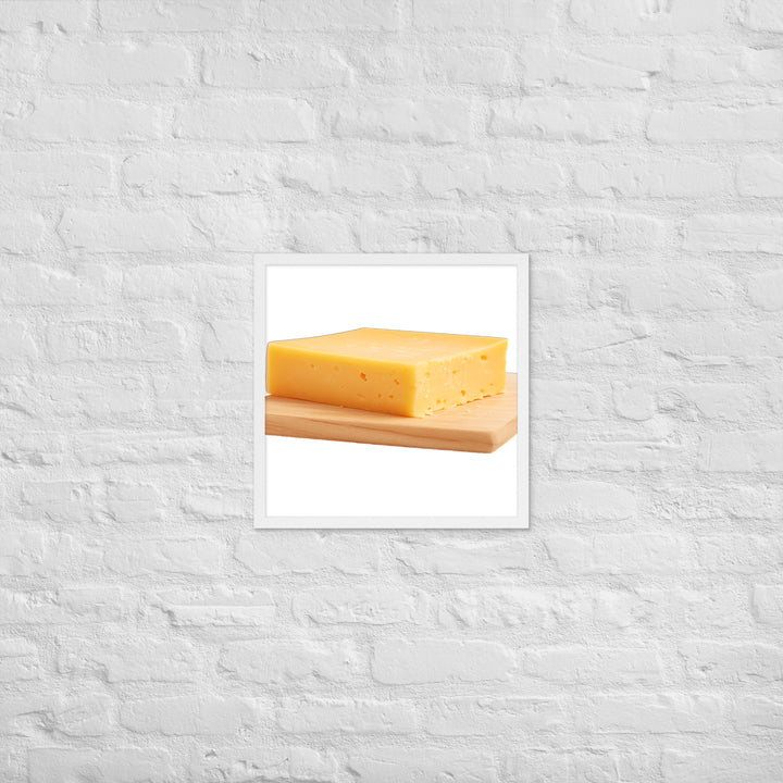 Aged Cheddar Slab Framed poster 🤤 from Yumify.AI