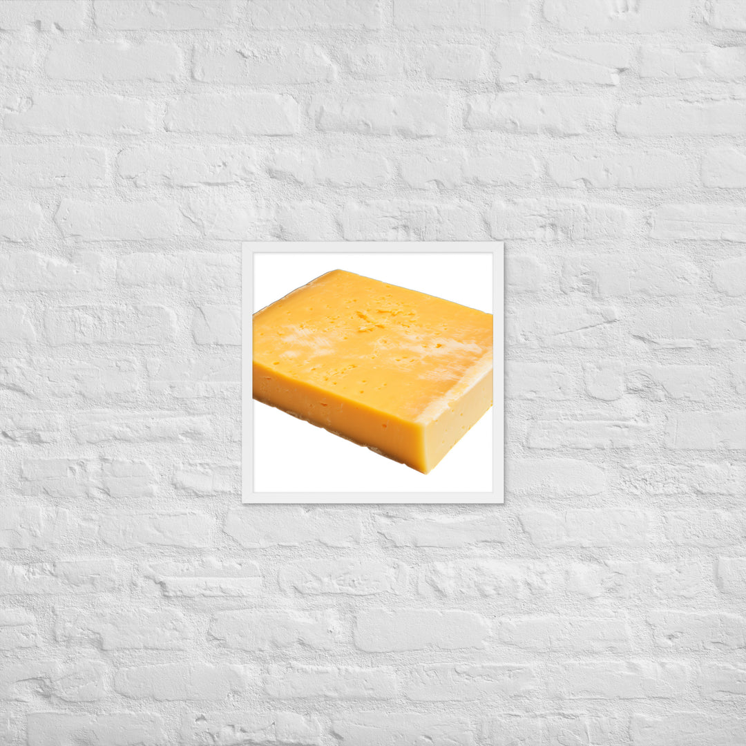 Aged Cheddar Slab Framed poster 🤤 from Yumify.AI