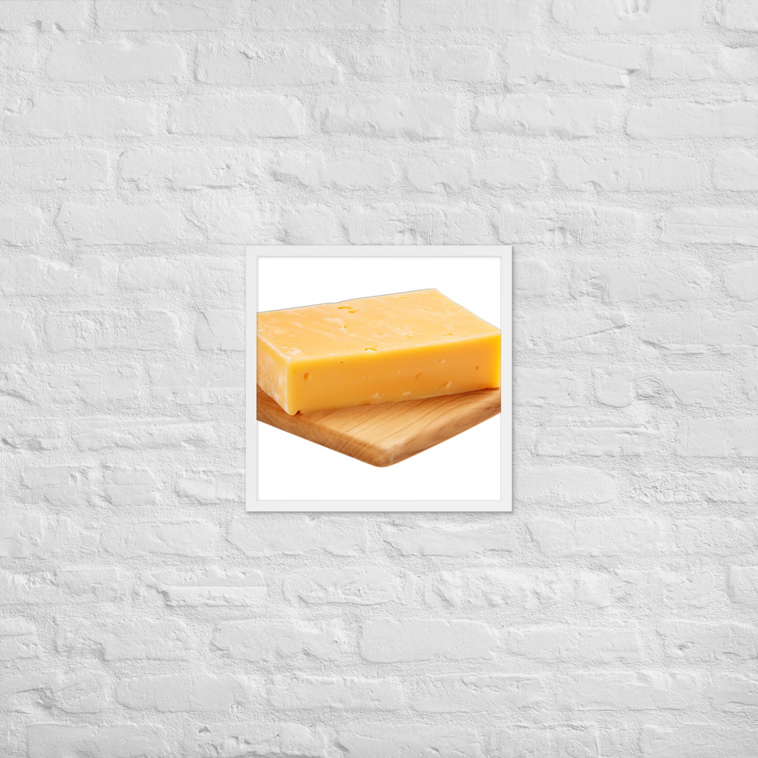 Aged Cheddar Slab Framed poster 🤤 from Yumify.AI