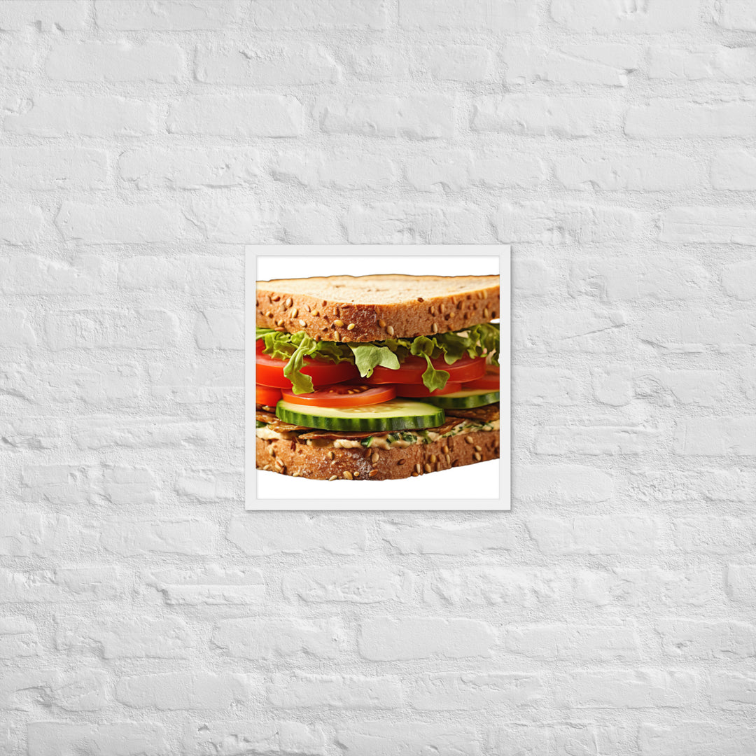 Veggie Delight Sandwich Framed poster 🤤 from Yumify.AI