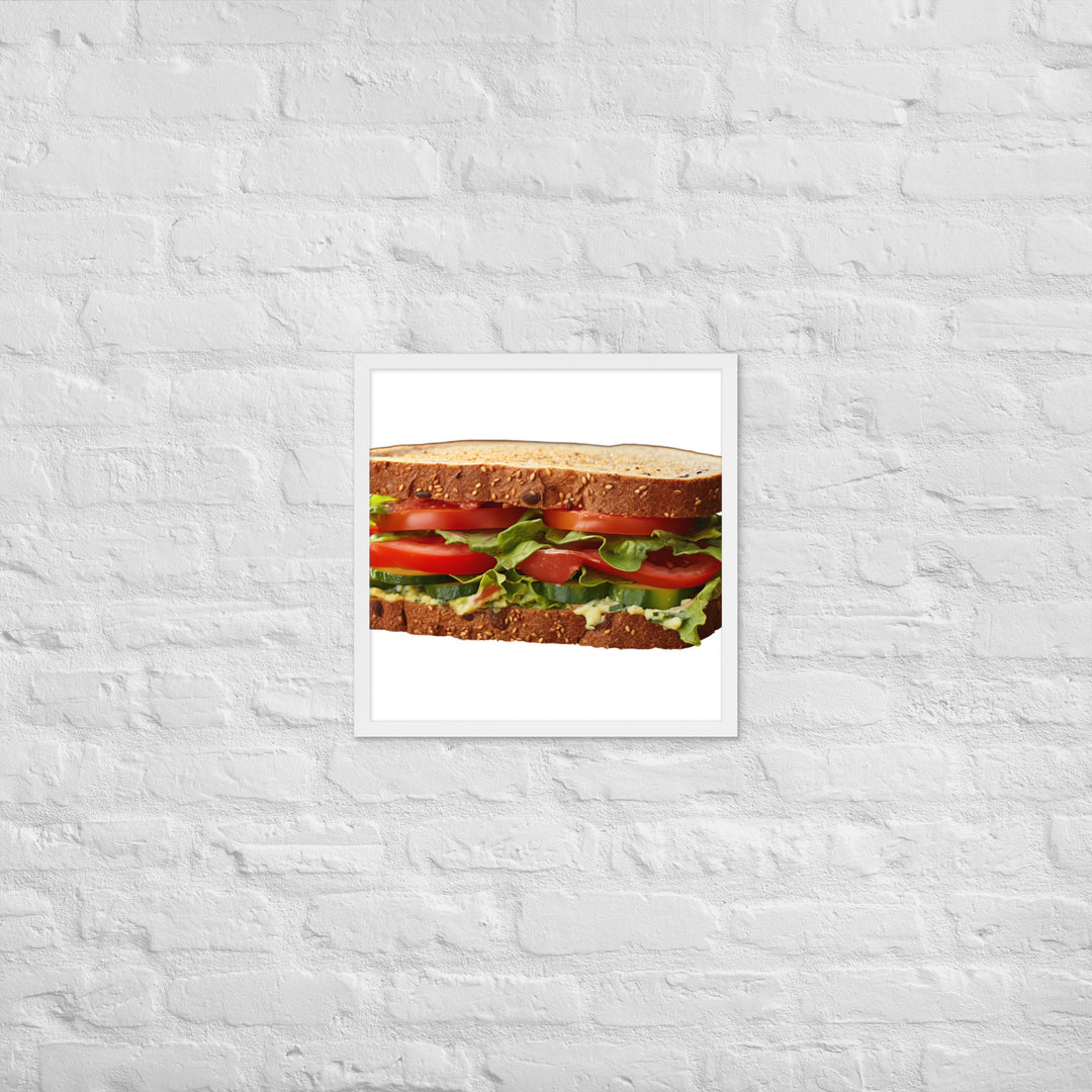 Veggie Delight Sandwich Framed poster 🤤 from Yumify.AI