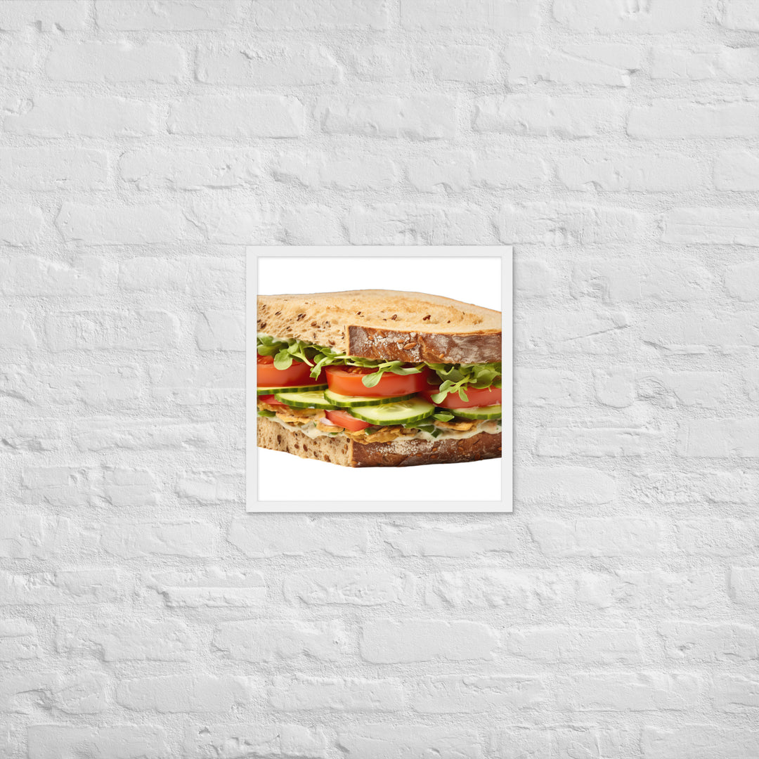 Veggie Delight Sandwich Framed poster 🤤 from Yumify.AI