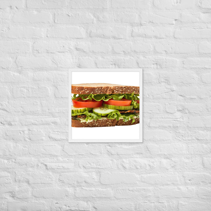 Veggie Delight Sandwich Framed poster 🤤 from Yumify.AI