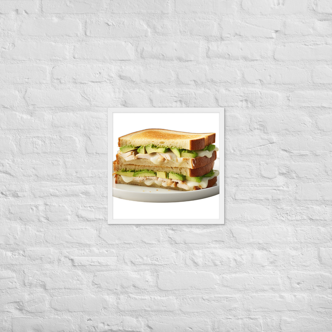 Chicken Avocado Sandwich Framed poster 🤤 from Yumify.AI