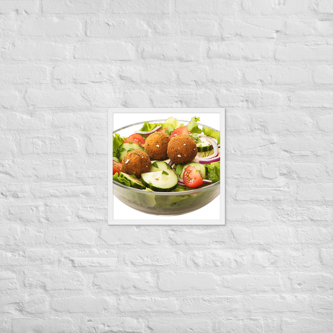 Falafel Salad Bowl Framed poster 🤤 from Yumify.AI