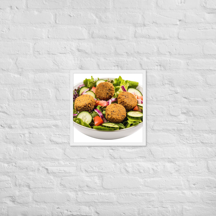 Falafel Salad Bowl Framed poster 🤤 from Yumify.AI