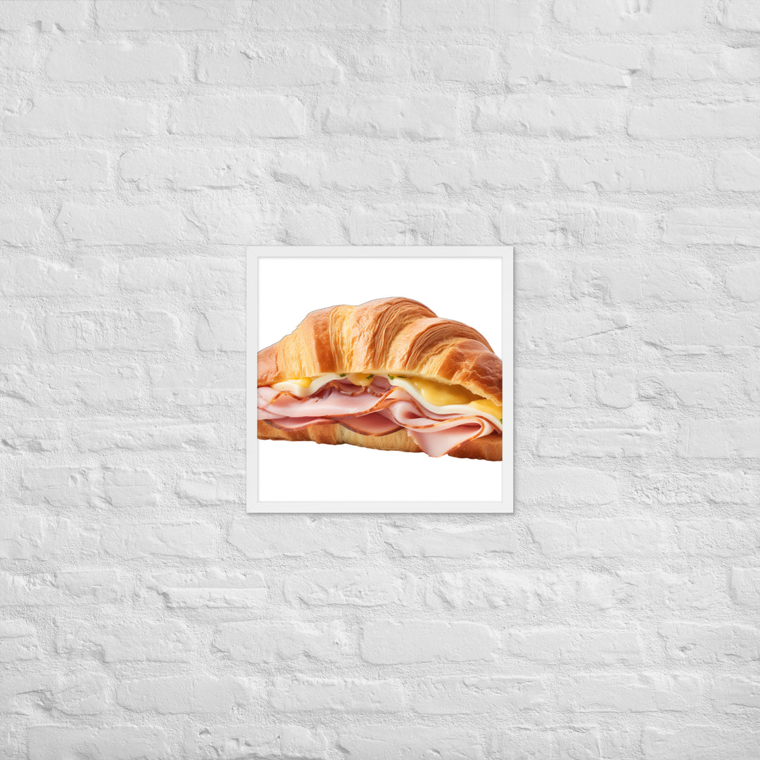 Ham and Cheese Croissant Framed poster 🤤 from Yumify.AI