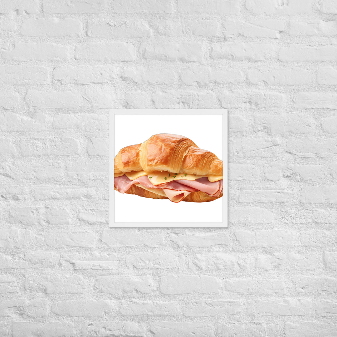 Ham and Cheese Croissant Framed poster 🤤 from Yumify.AI