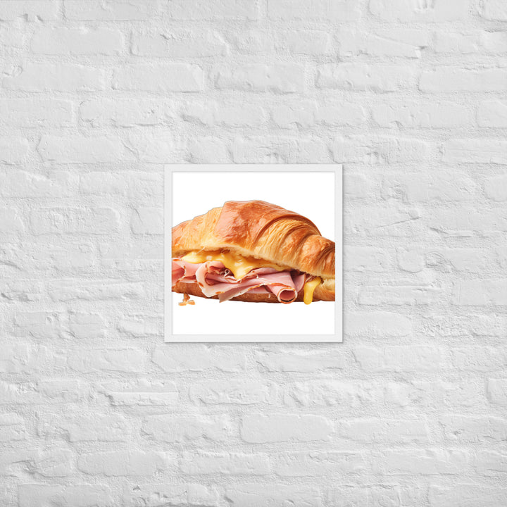 Ham and Cheese Croissant Framed poster 🤤 from Yumify.AI