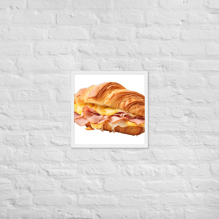 Ham and Cheese Croissant Framed poster 🤤 from Yumify.AI