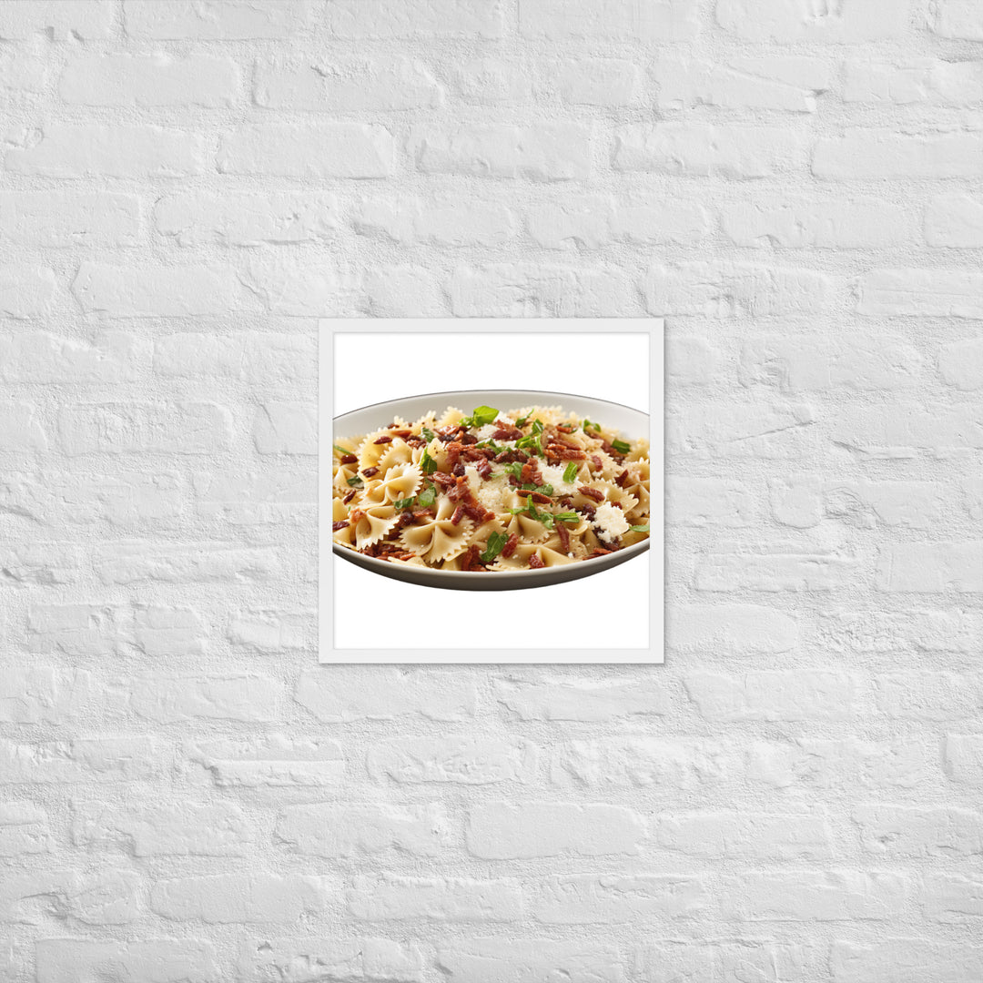 Sun dried Tomato Farfalle Framed poster 🤤 from Yumify.AI