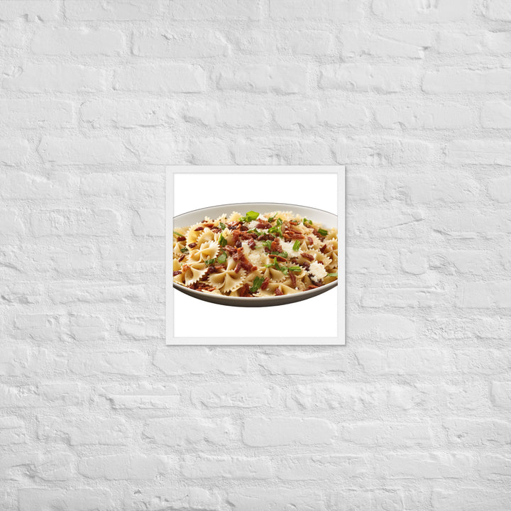 Sun dried Tomato Farfalle Framed poster 🤤 from Yumify.AI