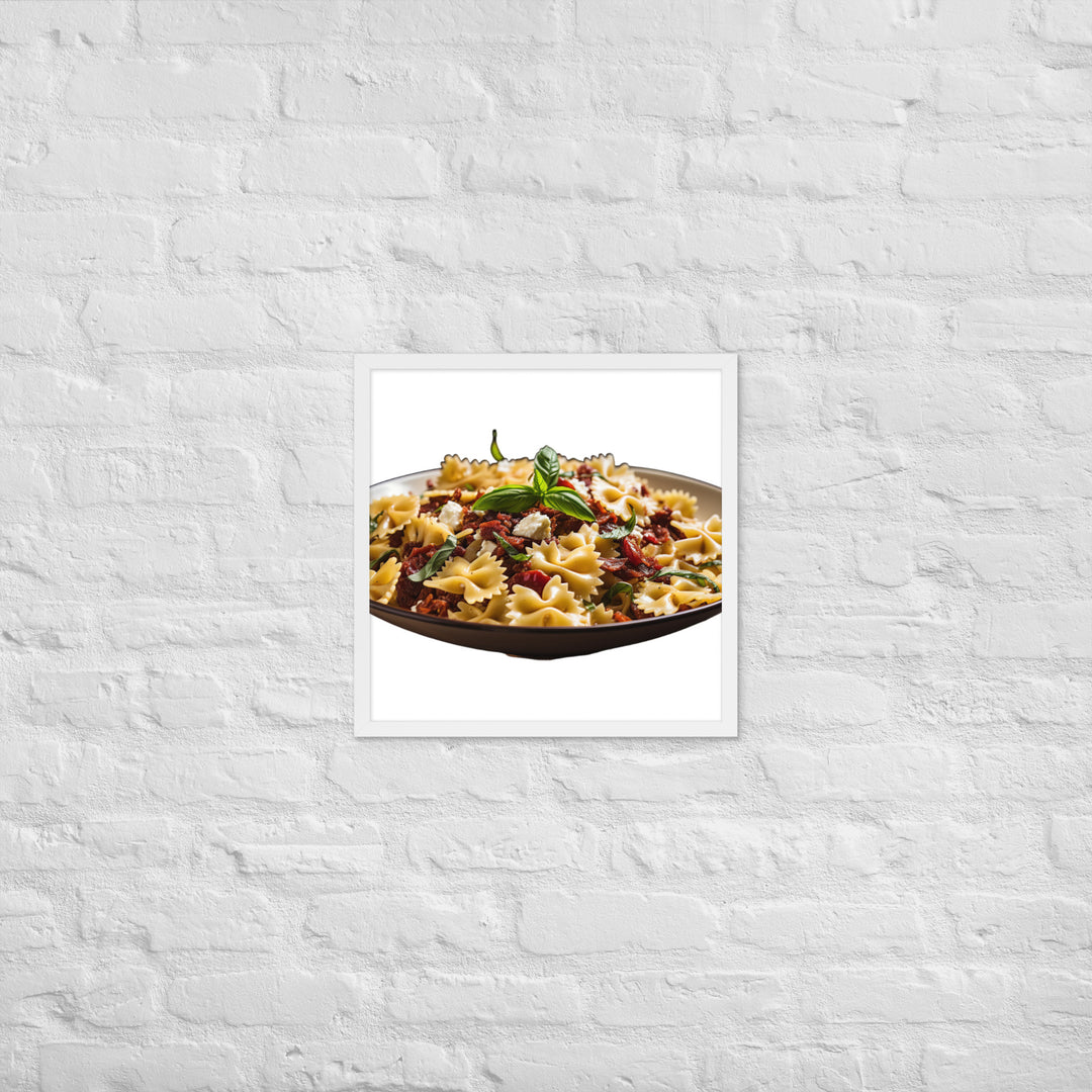 Sun dried Tomato Farfalle Framed poster 🤤 from Yumify.AI