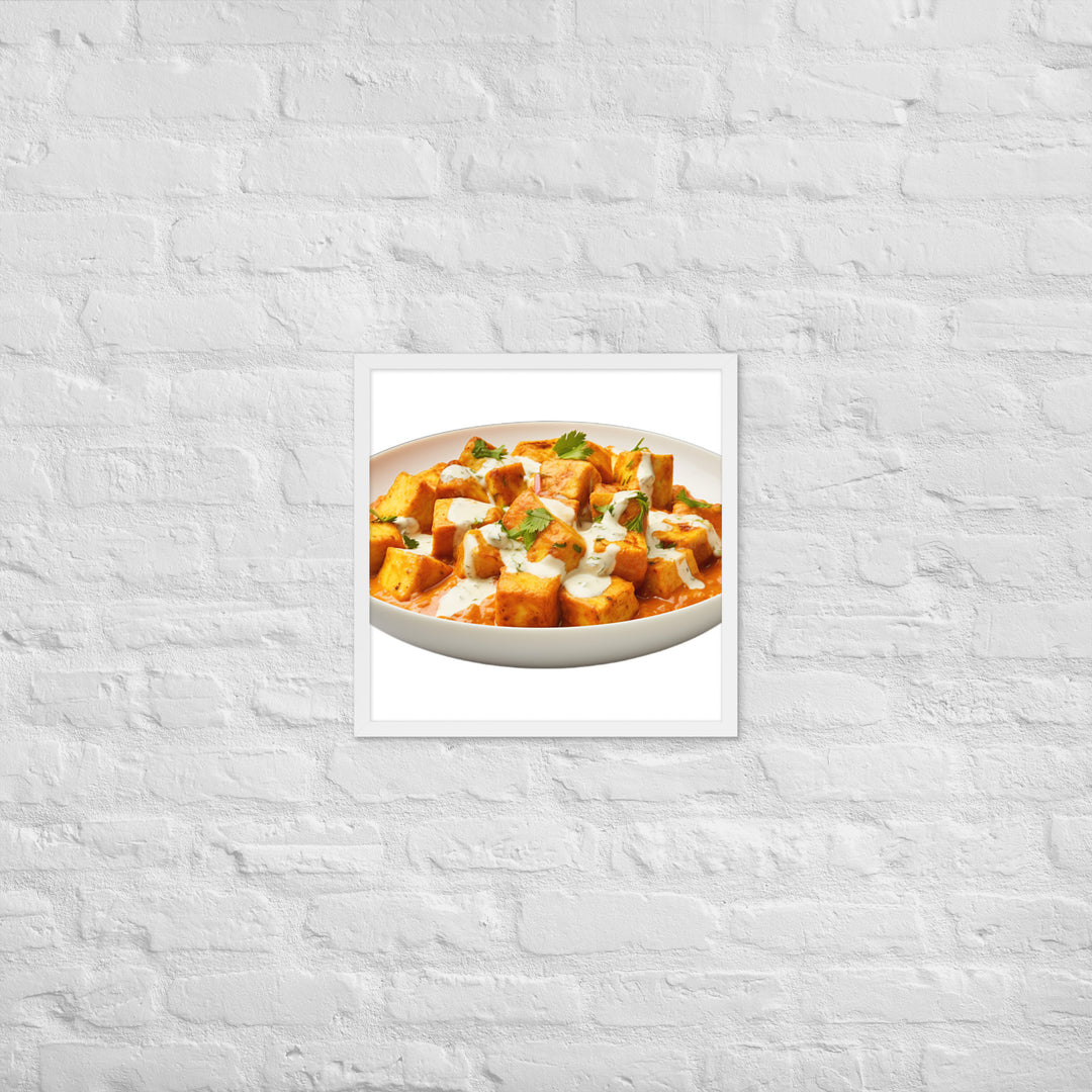 Paneer Tikka Masala Glow Framed poster 🤤 from Yumify.AI