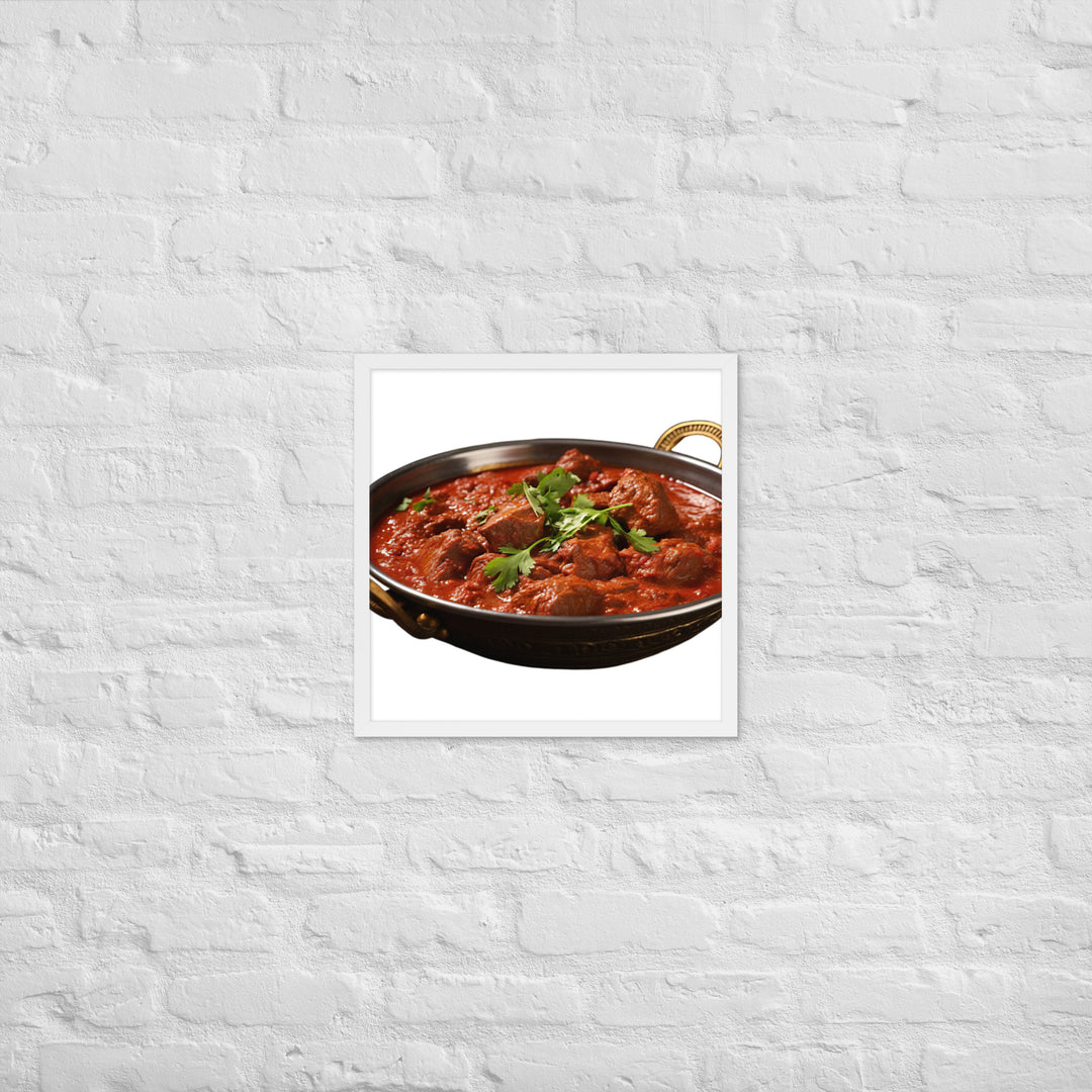 Mutton Rogan Josh Framed poster 🤤 from Yumify.AI