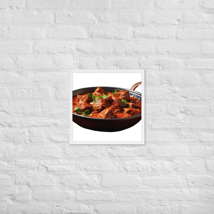 Mutton Rogan Josh Framed poster 🤤 from Yumify.AI