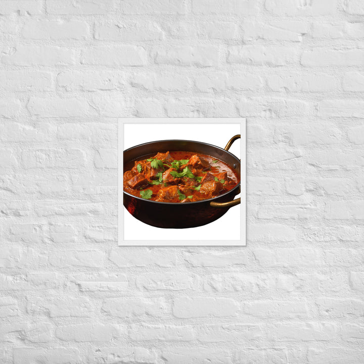 Mutton Rogan Josh Framed poster 🤤 from Yumify.AI