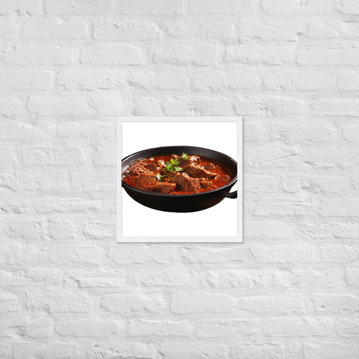 Mutton Rogan Josh Framed poster 🤤 from Yumify.AI