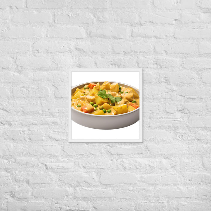 Creamy Vegan Vegetable Curry Framed poster 🤤 from Yumify.AI