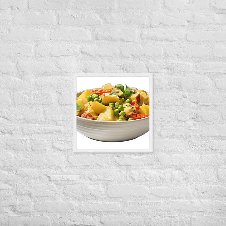 Creamy Vegan Vegetable Curry Framed poster 🤤 from Yumify.AI