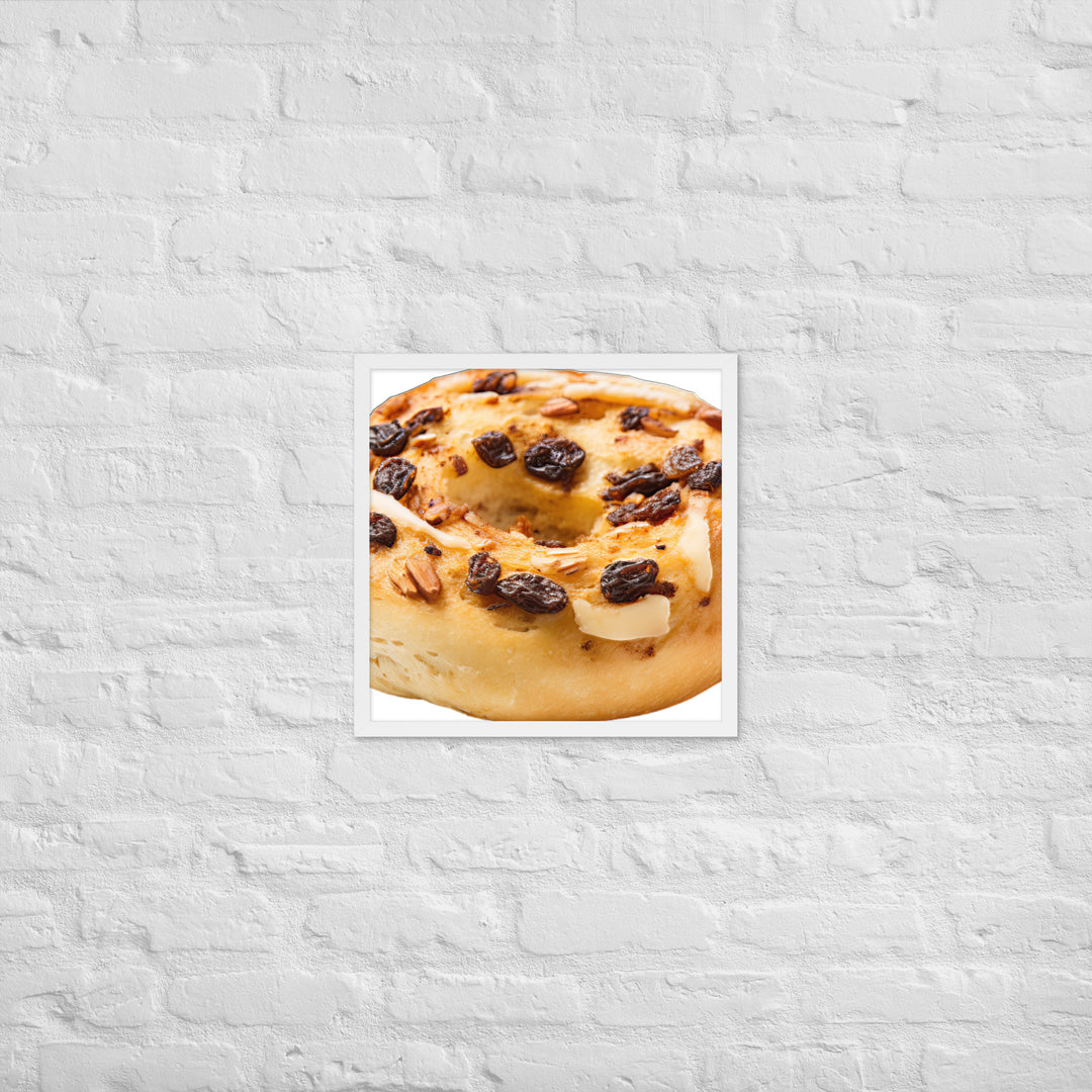 Cinnamon Raisin Bagel Framed poster 🤤 from Yumify.AI