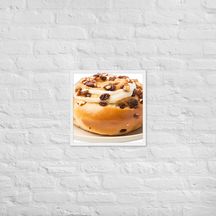 Cinnamon Raisin Bagel Framed poster 🤤 from Yumify.AI