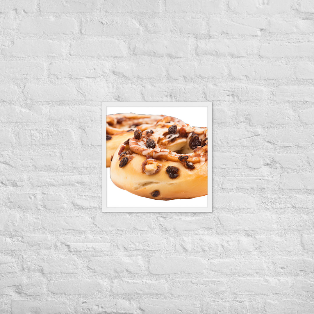 Cinnamon Raisin Bagel Framed poster 🤤 from Yumify.AI