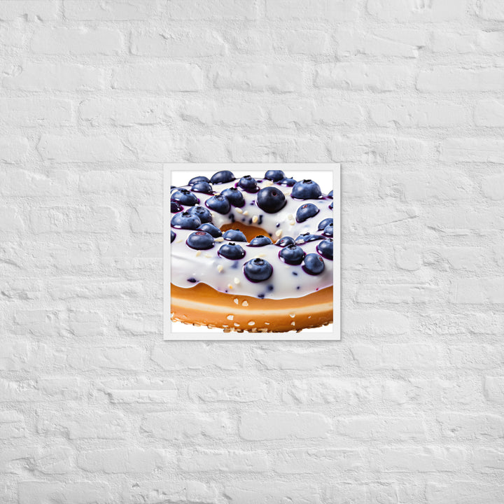 Blueberry Bagel Framed poster 🤤 from Yumify.AI