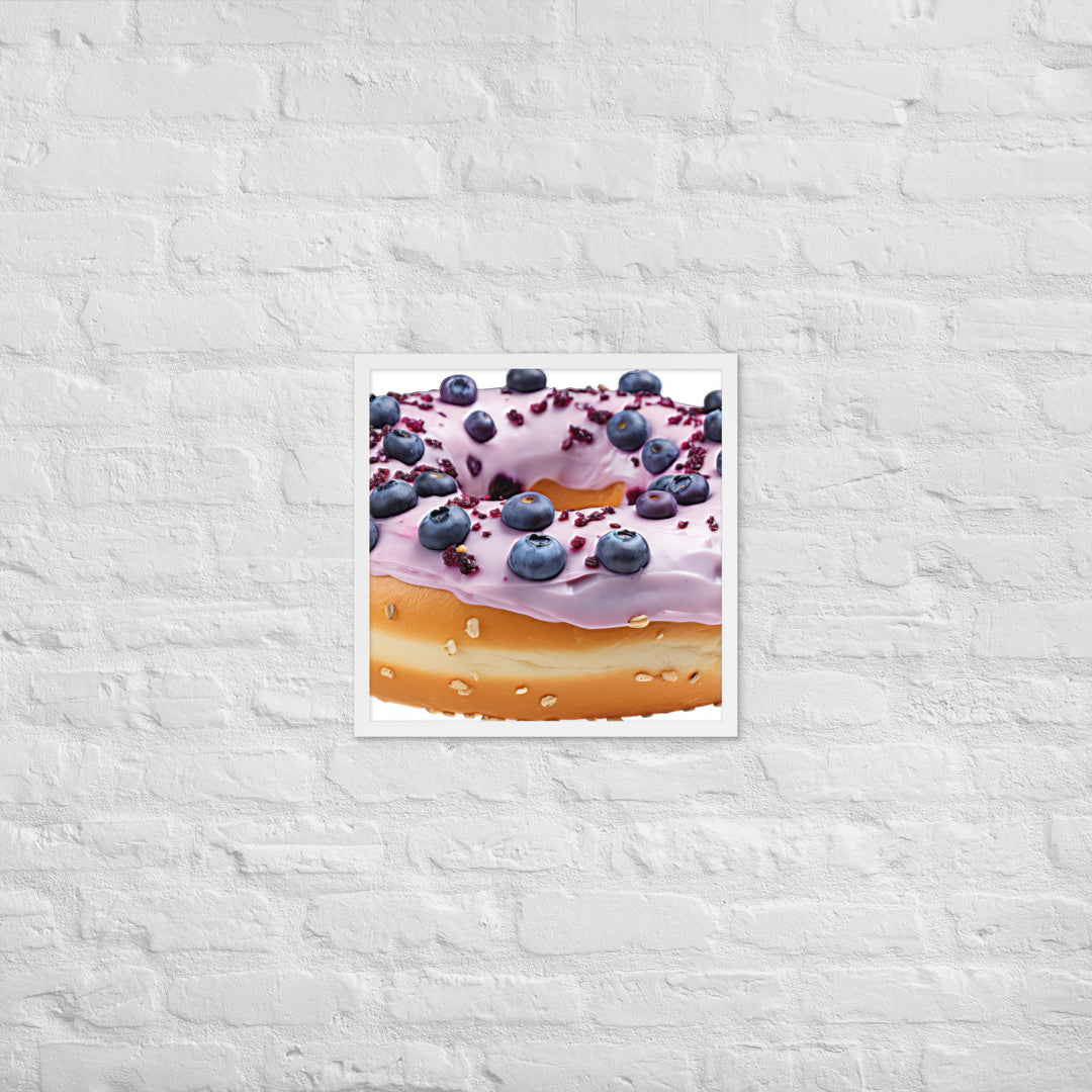 Blueberry Bagel Framed poster 🤤 from Yumify.AI