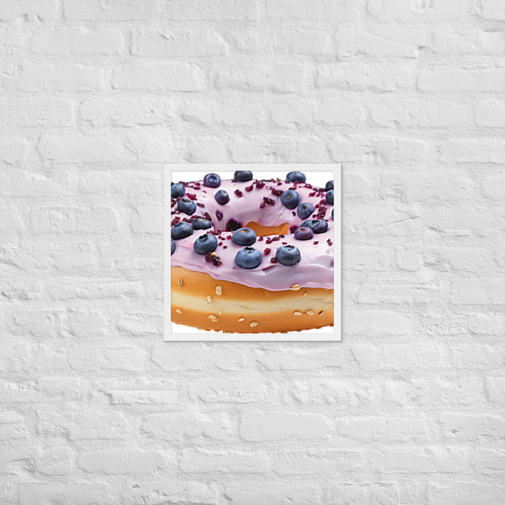 Blueberry Bagel Framed poster 🤤 from Yumify.AI