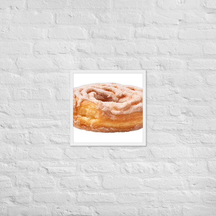 Cinnamon Sugar Donut Twist Framed poster 🤤 from Yumify.AI