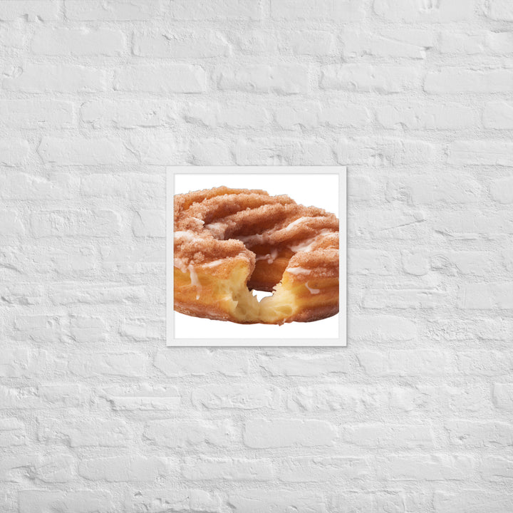 Cinnamon Sugar Donut Twist Framed poster 🤤 from Yumify.AI