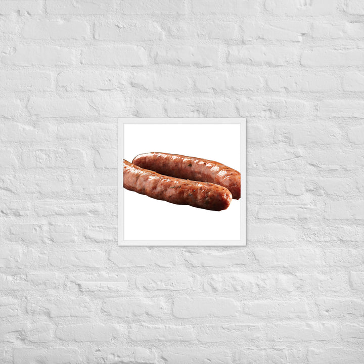 Veal Sausage Delight Framed poster 🤤 from Yumify.AI