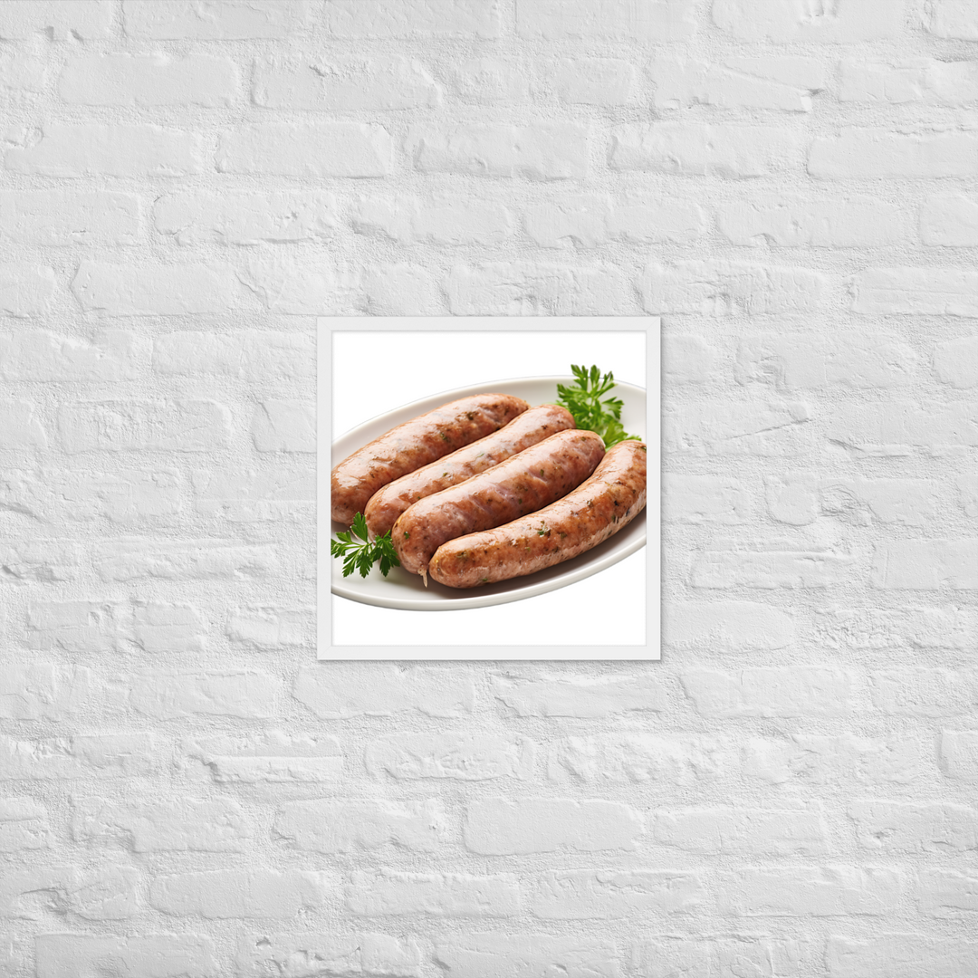 Veal Sausage Delight Framed poster 🤤 from Yumify.AI