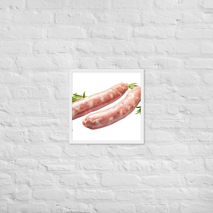 Veal Sausage Delight Framed poster 🤤 from Yumify.AI