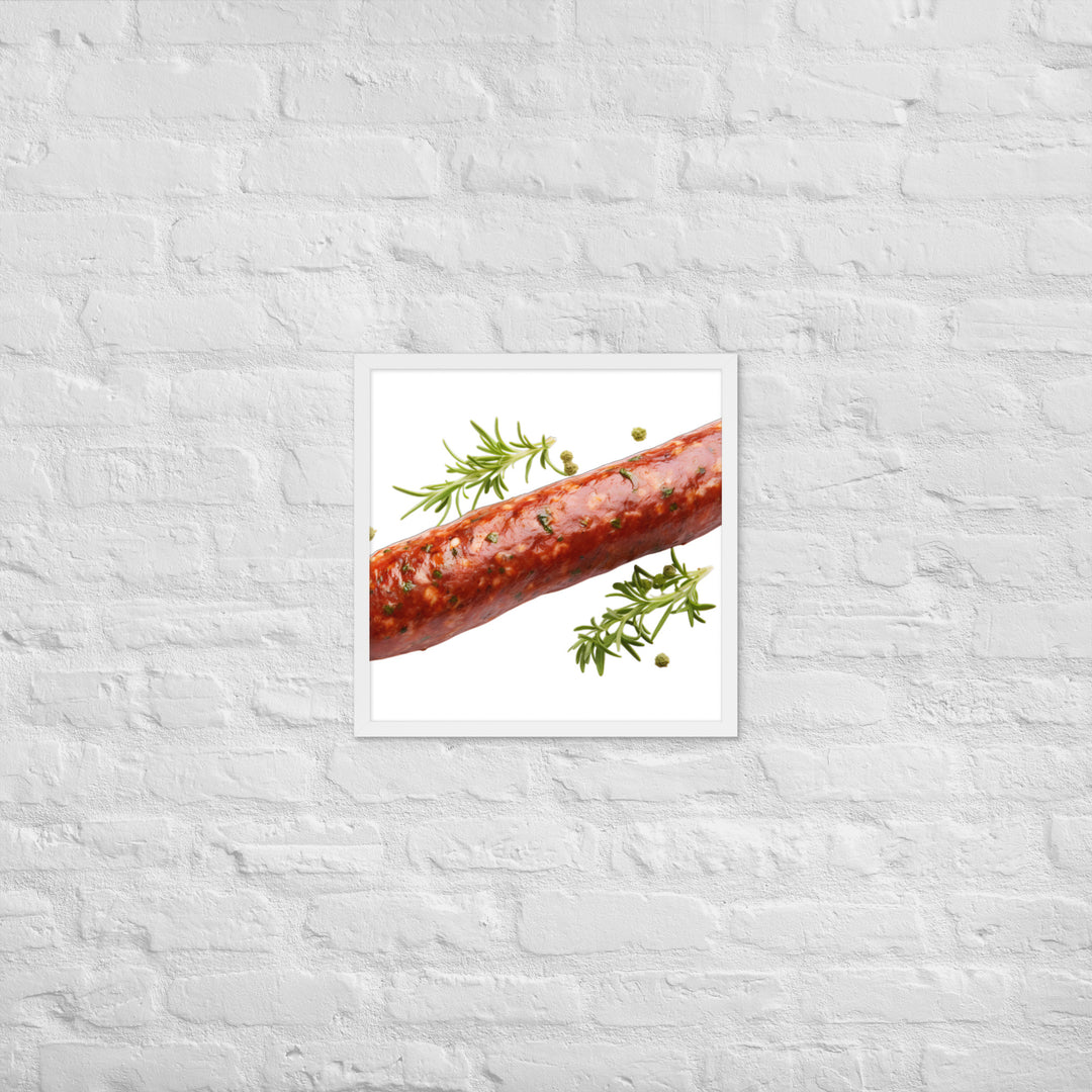 Lamb Sausage Framed poster 🤤 from Yumify.AI