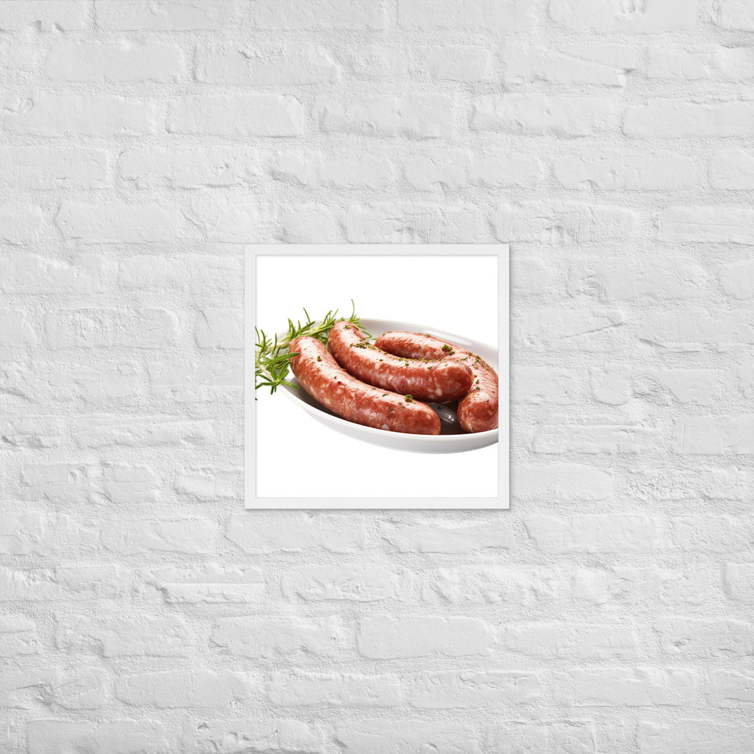 Lamb Sausage Framed poster 🤤 from Yumify.AI