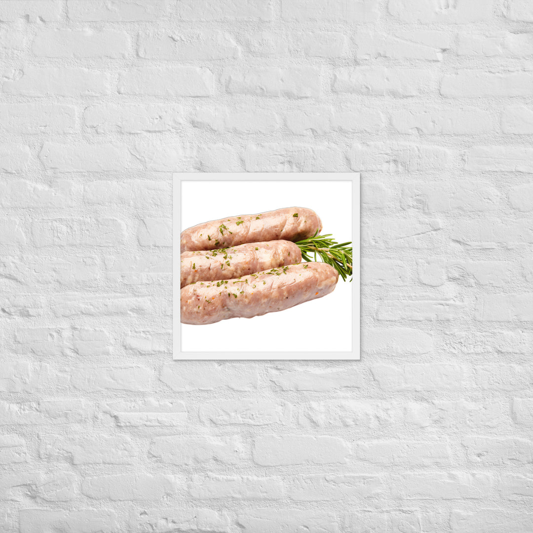 Herbed Chicken Sausage Framed poster 🤤 from Yumify.AI