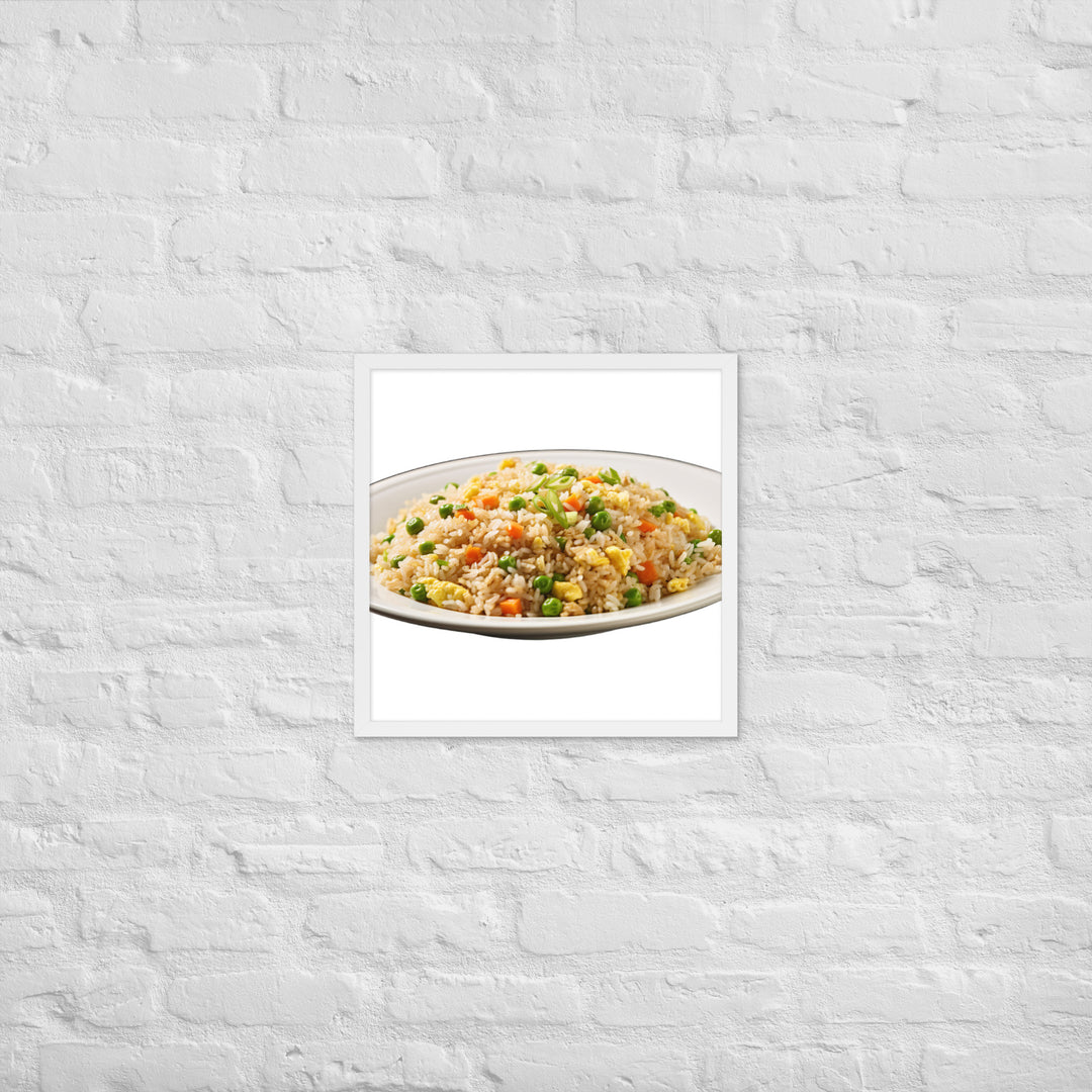 Classic Egg Fried Rice Framed poster 🤤 from Yumify.AI