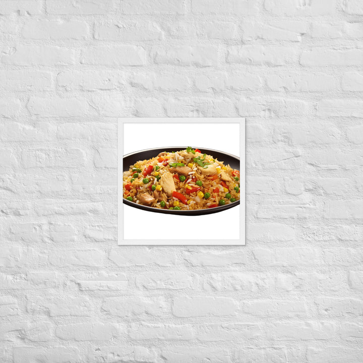 Chicken Fried Rice Framed poster 🤤 from Yumify.AI