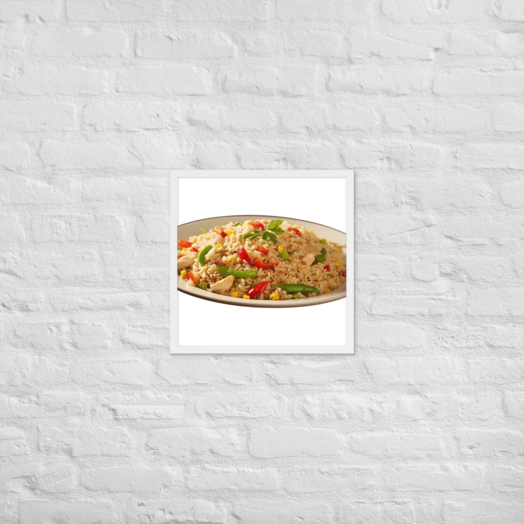 Chicken Fried Rice Framed poster 🤤 from Yumify.AI