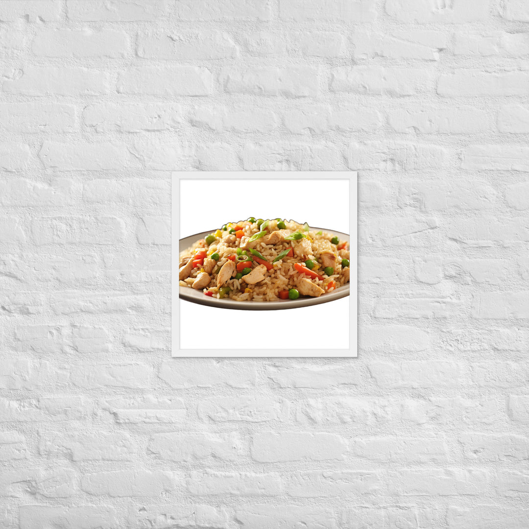 Chicken Fried Rice Framed poster 🤤 from Yumify.AI