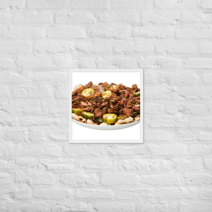 Mixed Meat Shawarma Framed poster 🤤 from Yumify.AI